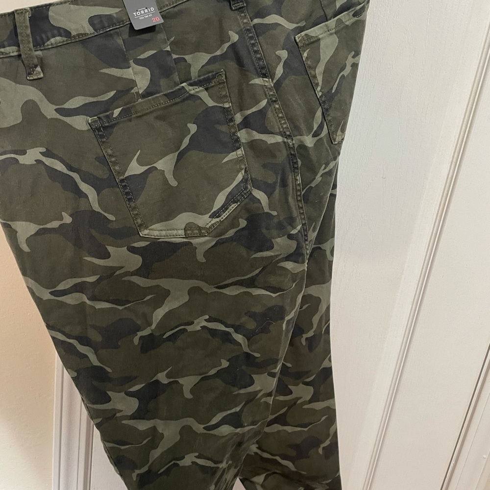 Torrid camo sky high skinny jeans